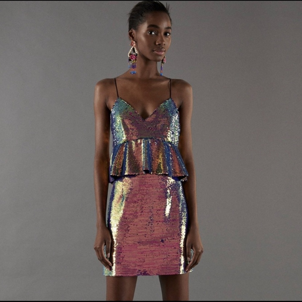 Zara Sequin Mini Dress S